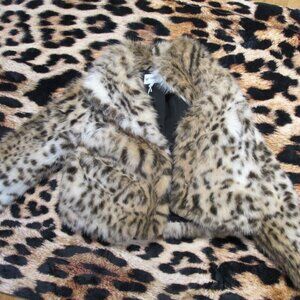Jessica Simpson Faux Fur leopard Jacket Size Large NWT's Hard to find!